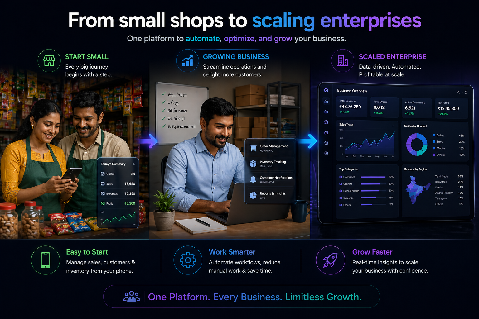 From small shop to enterprise automation